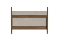 Pippi Bed in Natural Linen - Superking - Natural Fabric - Dark Oak