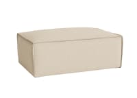 Sundaze Footstool - Rectangle - Clever Slubby Linen - Sandy Shoe