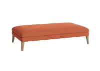 Scuffler Footstool  - Extra Large Rectangle - Clever Linen - Marmalade