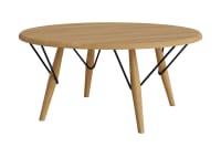 High Wire Coffee Table - Round - Warm Ash