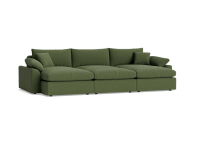 Cuddlemuffin Chaise Movie Sofa - Cinema - Linen - Grass Clippings - Green