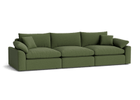Cuddlemuffin Modular sofa  - Large - Linen - Grass Clippings - Green