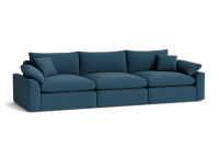 Cuddlemuffin Modular sofa  - Large - Linen - Hosepipe - Teal