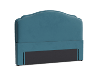 Sugar Puff Headboard - Superking - Velvet - Hosepipe - Teal