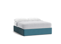 Side Stash 2 Drawer Bed - Superking - Velvet - Hosepipe - Teal
