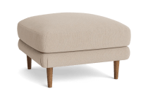 Sugarloaf Footstool - Square - Slubby - Tea Dunk - Beige - Leg No. 53