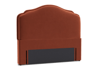 Sugar Puff Headboard - King - Velvet - Broken Pot - Orange