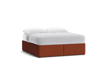 Bottoms Up Ottoman Bed - Superking - Linen - Quince Jam - Red