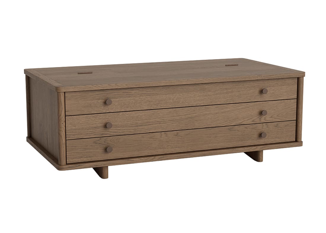 Grand Plan Coffee Table - Standard - Dark Oak