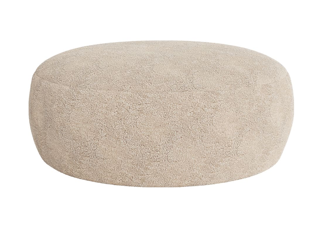 Shearer Big Cheese Footstool - Round - Shearer - Natural Shearer