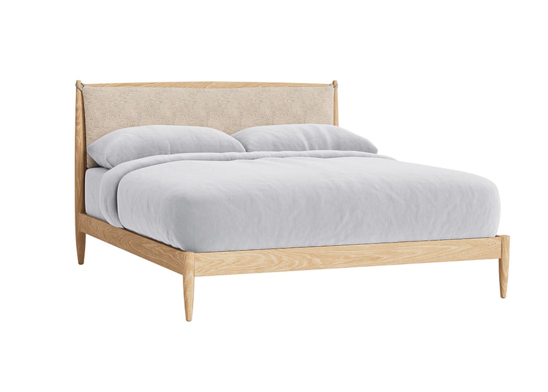 Shearer Bagel Bed - Superking - Shearer - Natural Shearer - Whitewashed Oak