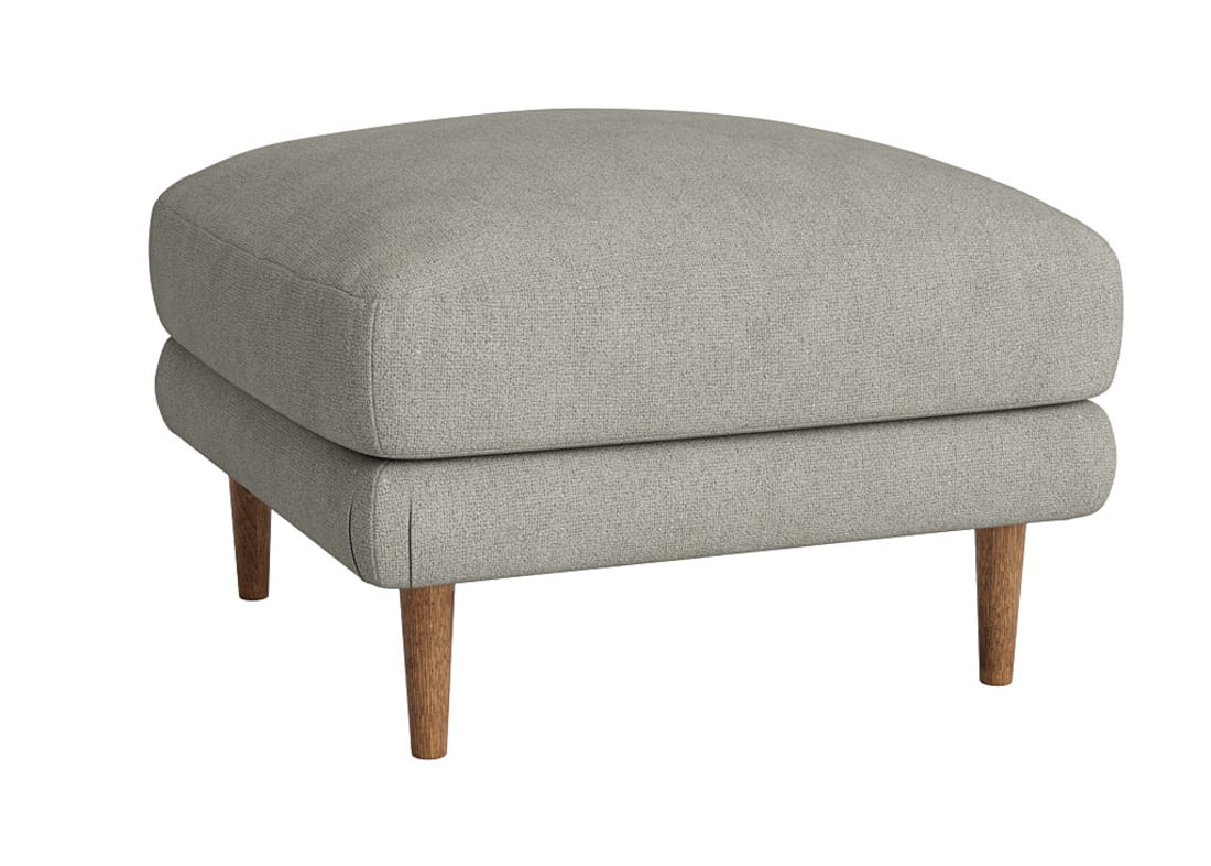 Sugarloaf Footstool - Square - Clever Boucle - Whistling Kettle - Leg No. 53