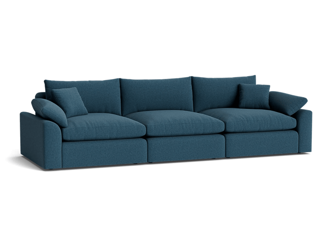 Cuddlemuffin Modular sofa  - Large - Linen - Hosepipe - Teal