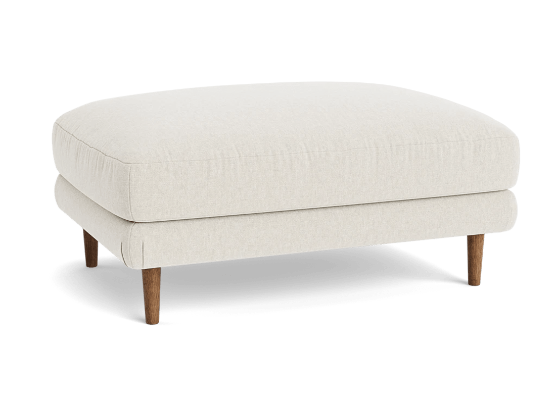 Sugarloaf Footstool - Rectangle - Linen - Egg Box - Beige - Leg No. 53