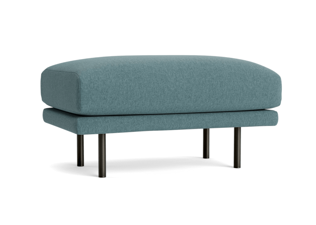 Jeffers Footstool - Rectangle - Clever Linen - Lighthouse