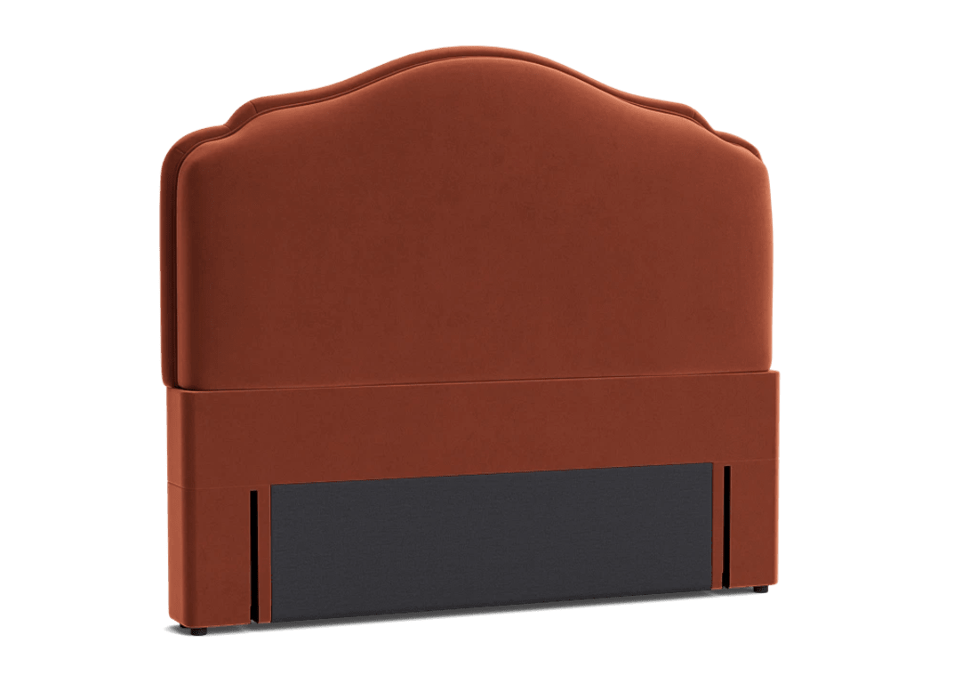 Sugar Puff Headboard - King - Velvet - Broken Pot - Orange