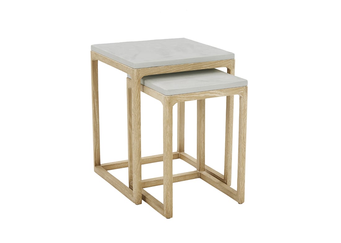Little Slider Side Table In Whitewashed Oak