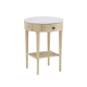 Marmo Side Table in Whitewashed Oak