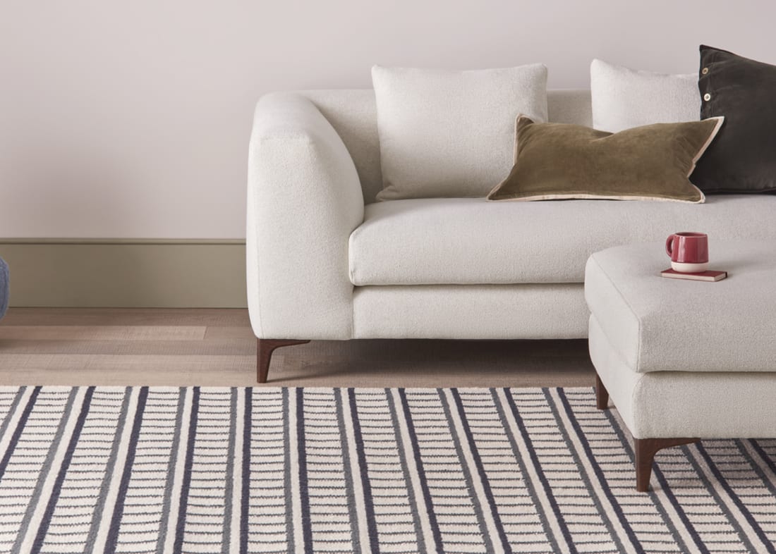 Reely Wool Rug - 140cm x 200cm - Deckchair and Ink Blot Blue