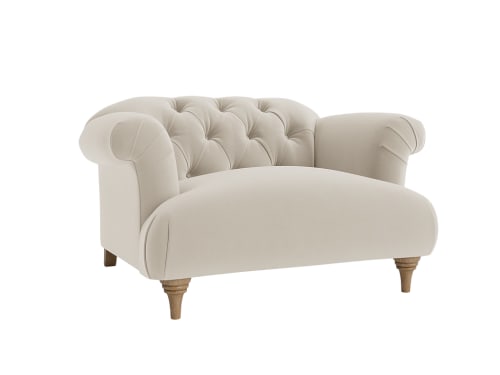 Early Edition Dixie Love Seat in Blotting Paper Clever Velvet