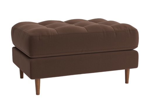 Chill Century Footstool - Rectangle - Clever Velvet - Coffee Drip