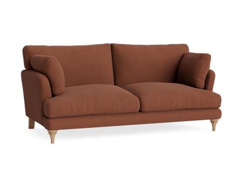 Smithy Sofa - Medium - Slubby - Rusty Rake - Light Oak Legs