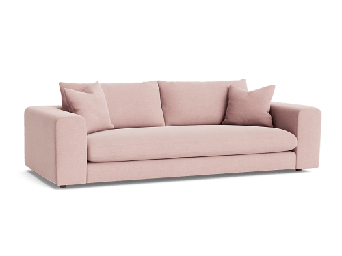 Big Easy Sofa - Large - Linen - Rosewater - Light Oak Legs