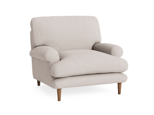 Dawdler Armchair - Armchair - Linen - Summer Linen - Dark Oak Legs