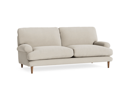 Dawdler Sofa - Medium - House Fabric - Thatch - Dark Oak Legs