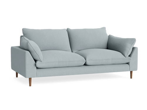 Slow Riser Sofa - Medium - Slubby - Breezy - Dark Oak Legs