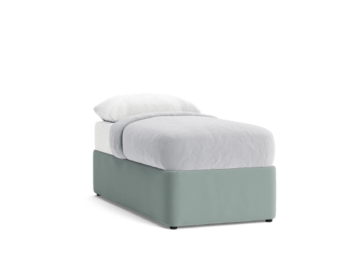 Bottoms Up Ottoman Bed - Single - Velvet - Tin Man