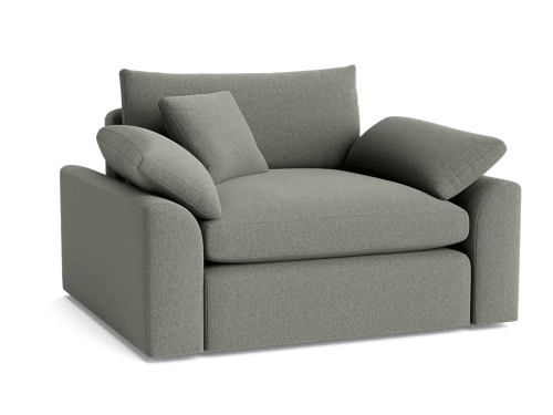 Cuddlemuffin Love Seat  - Loveseat - Linen - Pear Drop