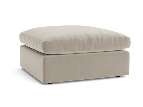 Cuddlemuffin Footstool  - Medium Square - Velvet - Pudding Spoon