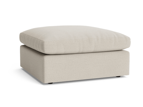 Cuddlemuffin Footstool  - Medium Square - House Fabric - Thatch