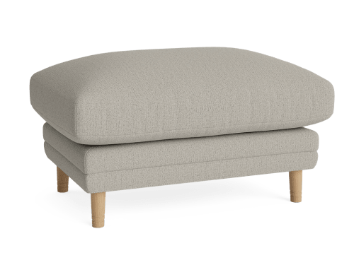 Squisharoo Footstool - Rectangle - Boucle - Toast rack - Light Oak Legs