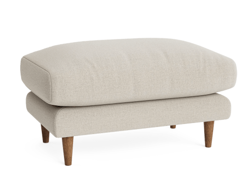 Squishmeister Footstool - Standard - House Fabric - Thatch - Dark Oak Legs