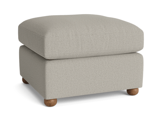 Queenie Footstool - Rectangle - Boucle - Toast rack - Dark Oak Legs