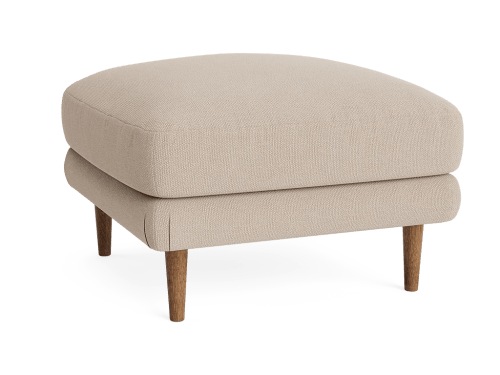 Sugarloaf Footstool - Square - Slubby - Tea Dunk - Beige - Leg No. 53