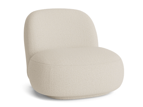 Dumpling Accent Chair - Accent Chair - Boucle - Whipped Cream - White