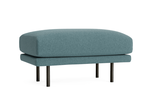 Jeffers Footstool - Rectangle - Clever Linen - Lighthouse