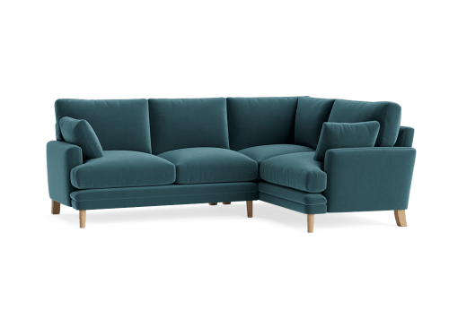 Squisharoo Corner Sofa - Large Right Hand - Clever Velvet - Sopping Seagrass