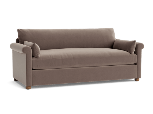 Queenie Sofa - Large - Clever Velvet - Dented Kettle - Dark Oak Legs