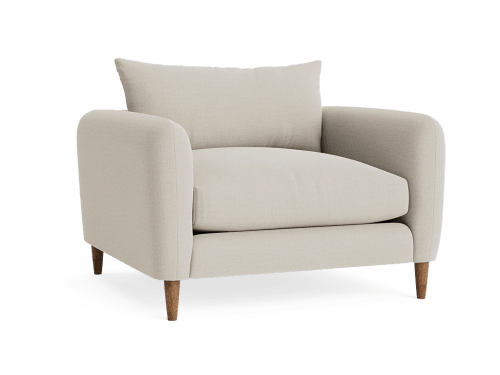 Squishmeister Love Seat - Loveseat - Clever Woolly - Sketchpad - Dark Oak Legs