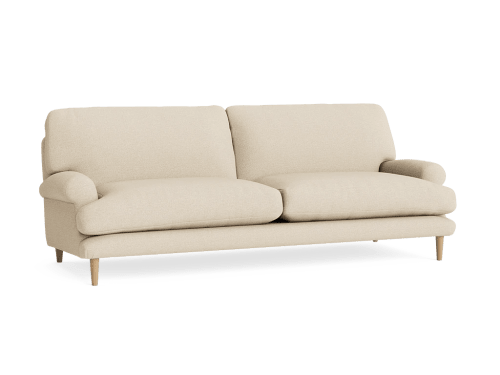 Dawdler Sofa - Large - Clever Slubby Linen - Sandy Shoe