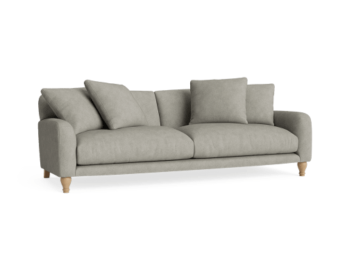 Bear Hug Sofa  - Extra Large - Boucle - Whistling Kettle - Light Oak Legs