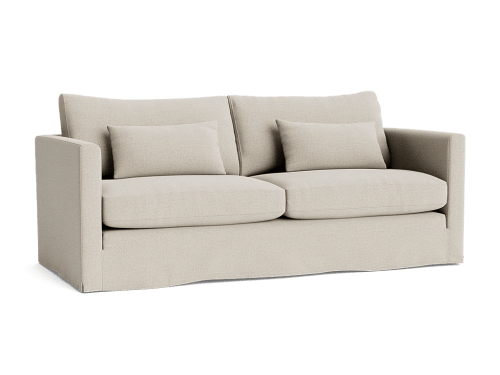 Bruges Sofa - Large - House Fabric - Thatch - Light Oak Legs