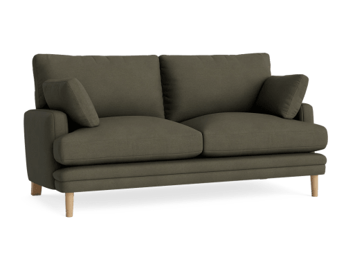Squisharoo Sofa - Medium - Twill - Woody Walk - Light Oak Legs