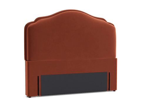 Sugar Puff Headboard - King - Velvet - Broken Pot - Orange