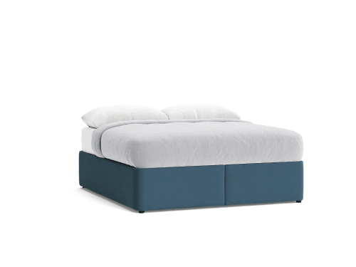 Bottoms Up Ottoman Bed - Superking - Twill - Shipping Forecast - Blue