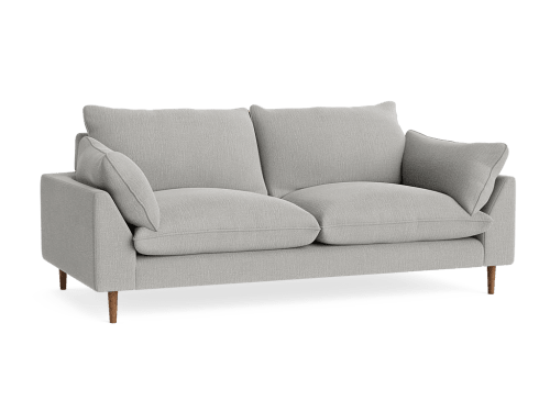 Slow Riser Sofa - Medium - Clever Laundered Linen - Licking Spoons - Dark Oak Legs